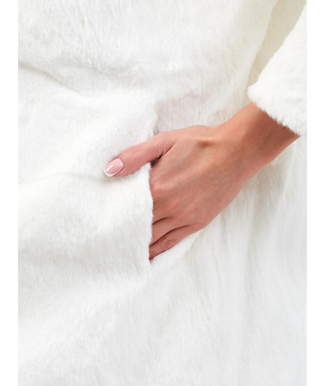 YVES SALOMON Бежевый полиэстеровый пуховик, фото 8