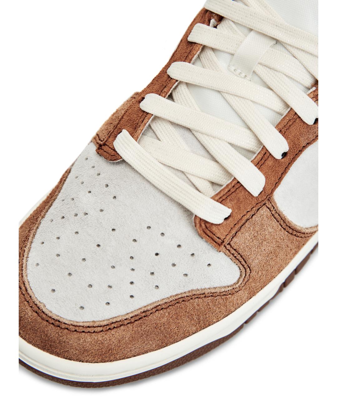 NIKE Коричневые замшевые низкие кроссовки / кеды, фото 6