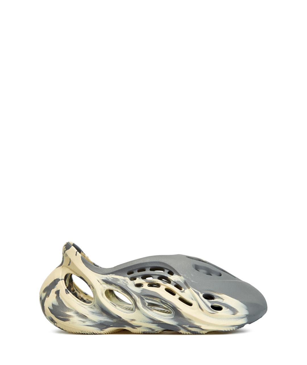 YEEZY Серые резиновые низкие кроссовки / кеды, фото 1