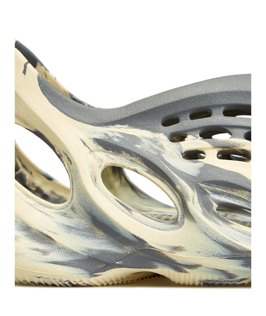 YEEZY Серые резиновые низкие кроссовки / кеды, фото 5