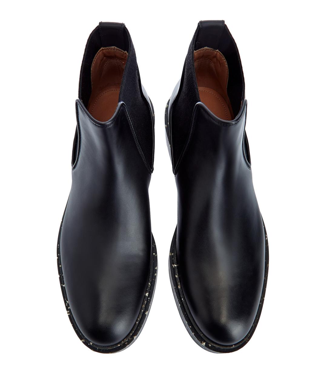 SANTONI Черные кожаные полусапоги, фото 5