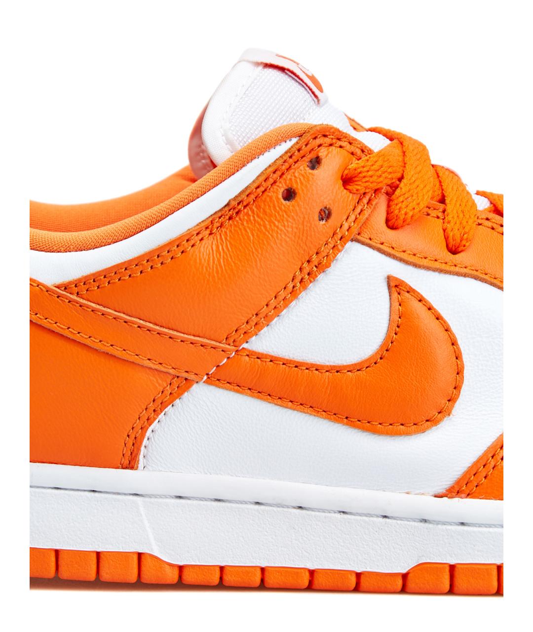 NIKE Оранжевое кожаные низкие кроссовки / кеды, фото 5