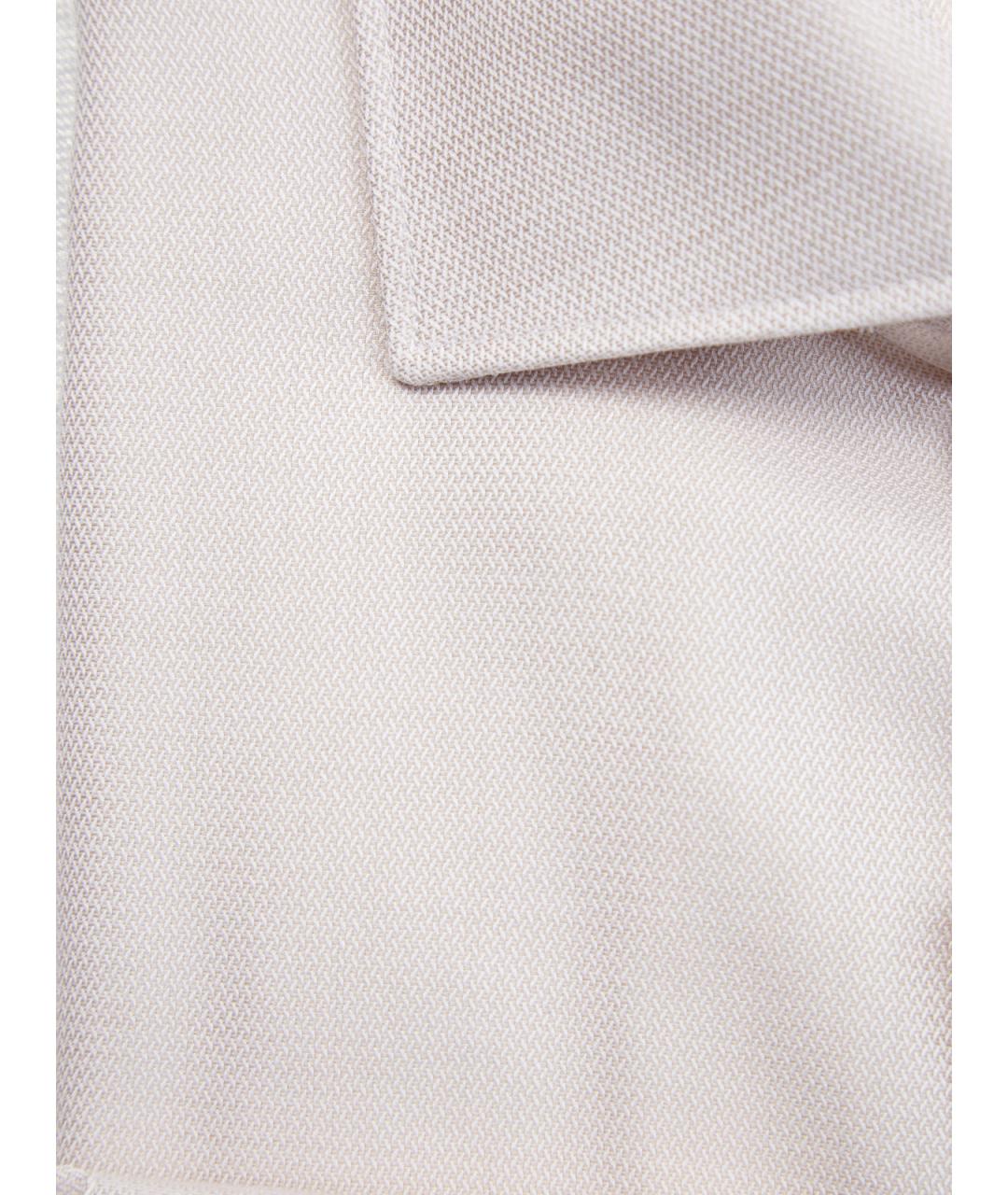 CANALI Бежевая хлопковая кэжуал рубашка, фото 2