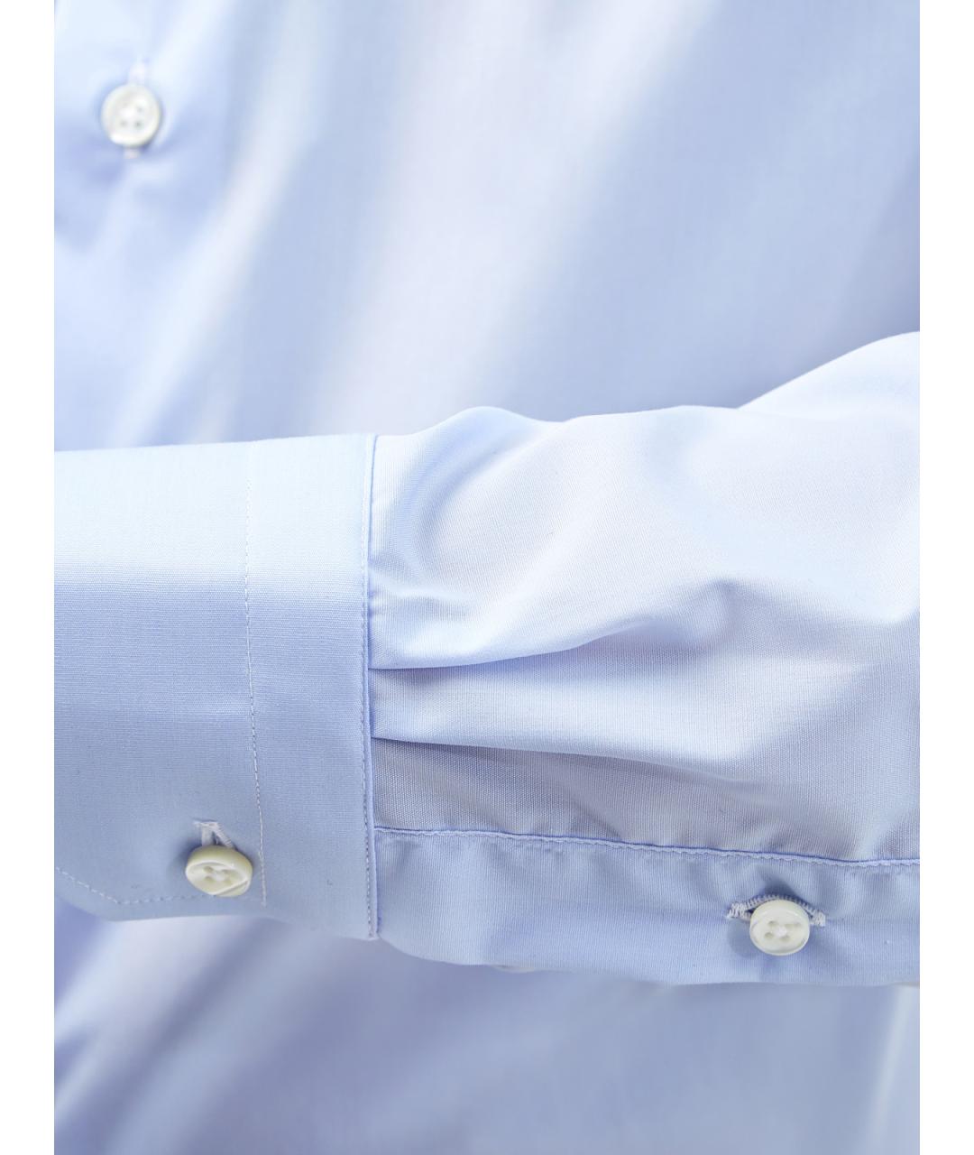 CANALI Голубая хлопковая кэжуал рубашка, фото 5