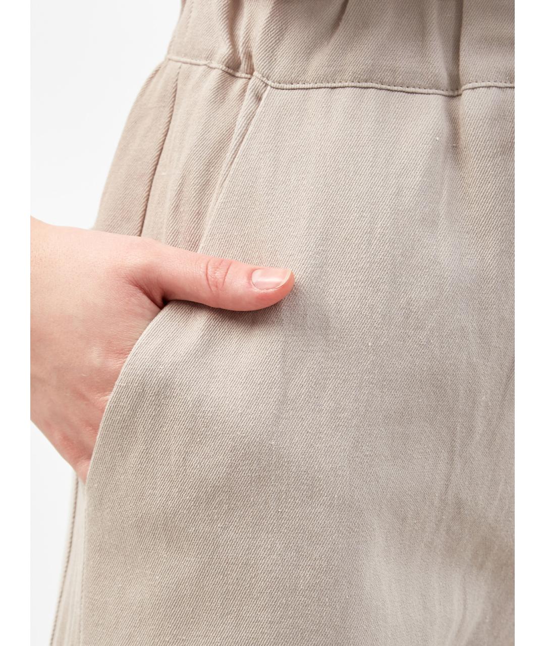 LORENA ANTONIAZZI Бежевый хлопковый комбинезон, фото 5