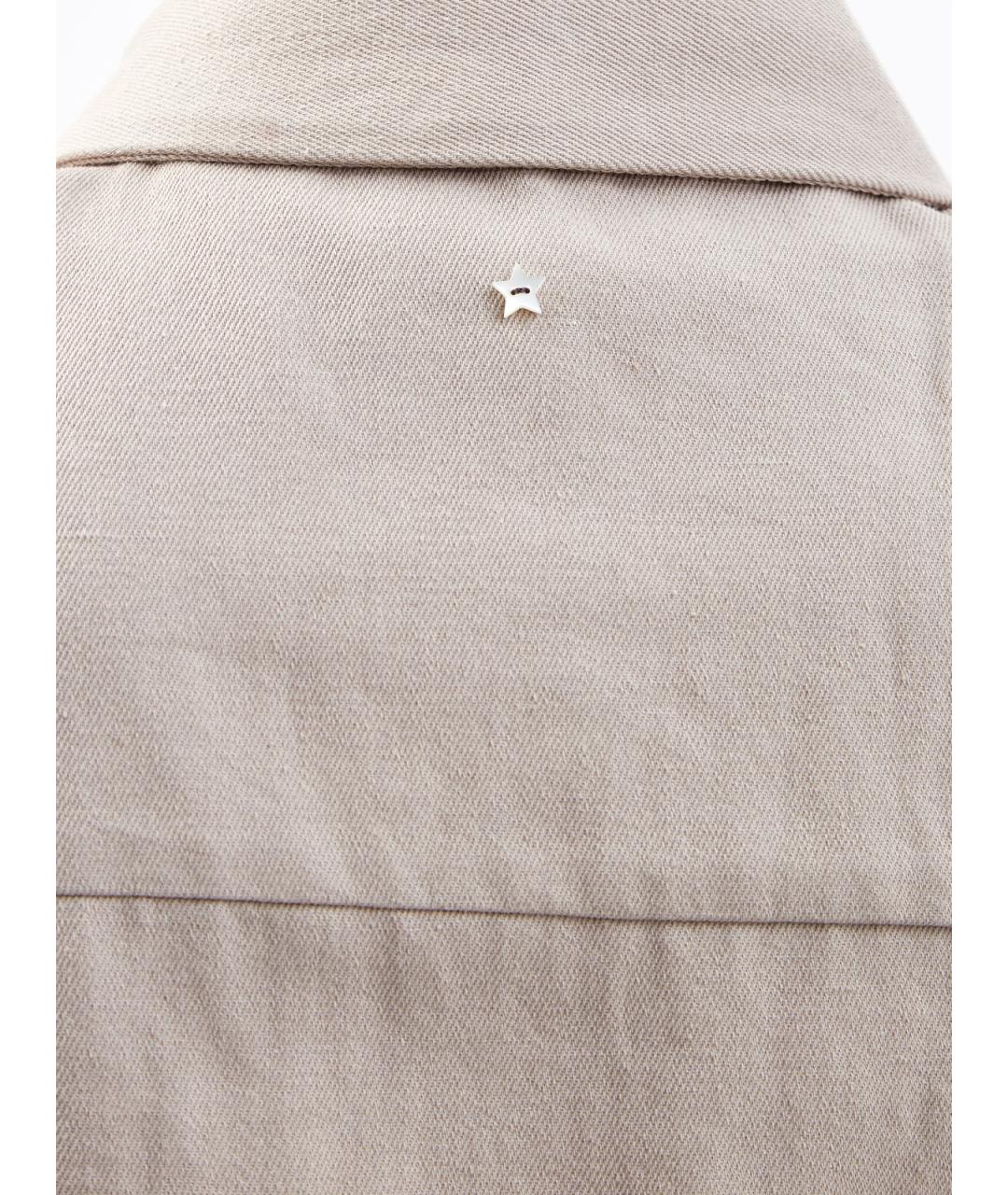 LORENA ANTONIAZZI Бежевый хлопковый комбинезон, фото 7