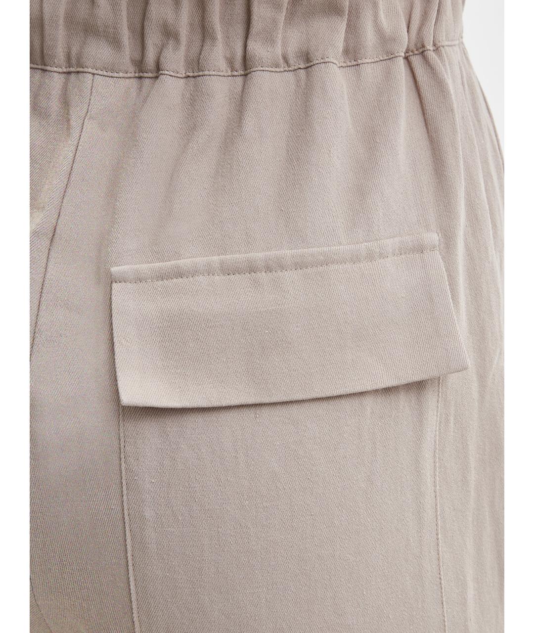 LORENA ANTONIAZZI Бежевый хлопковый комбинезон, фото 6