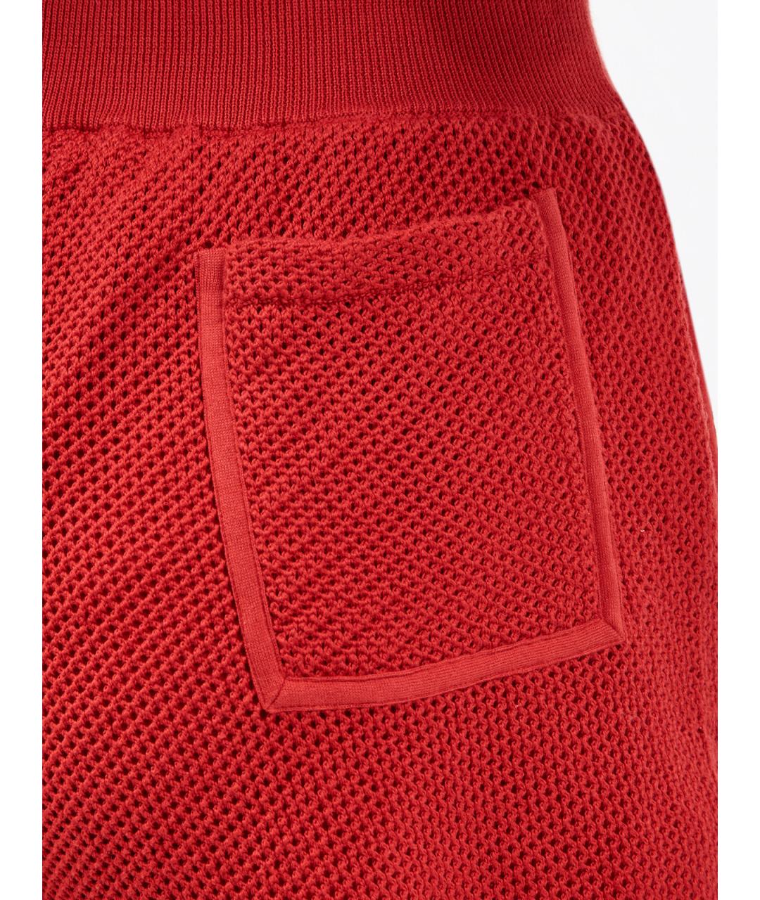 BRUNELLO CUCINELLI Красные хлопковые шорты, фото 6