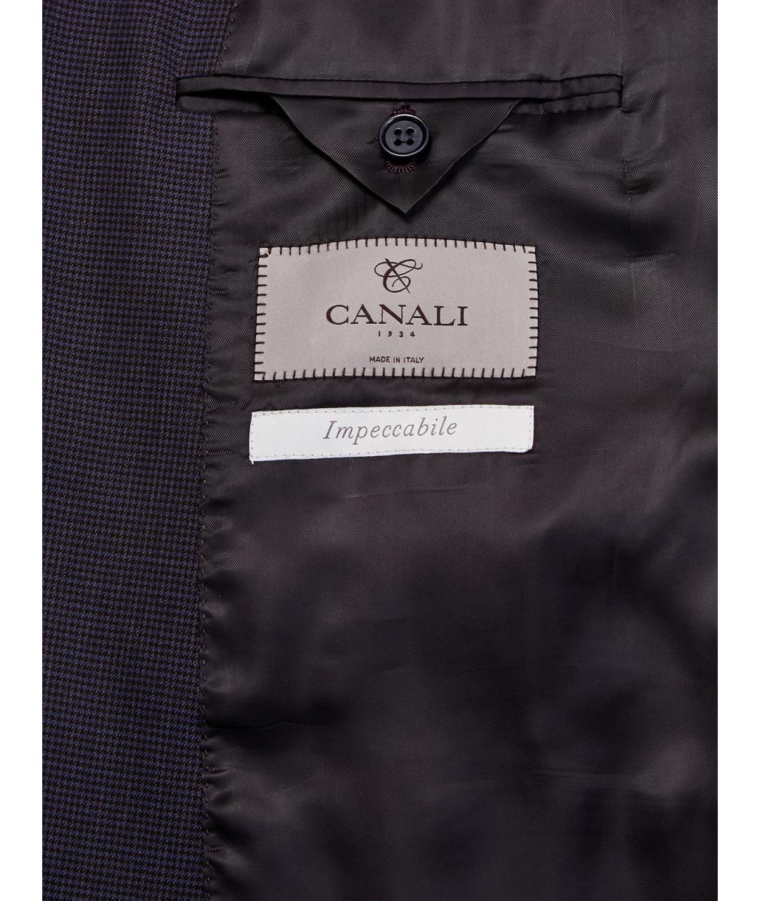 CANALI Темно-синий классический костюм, фото 4