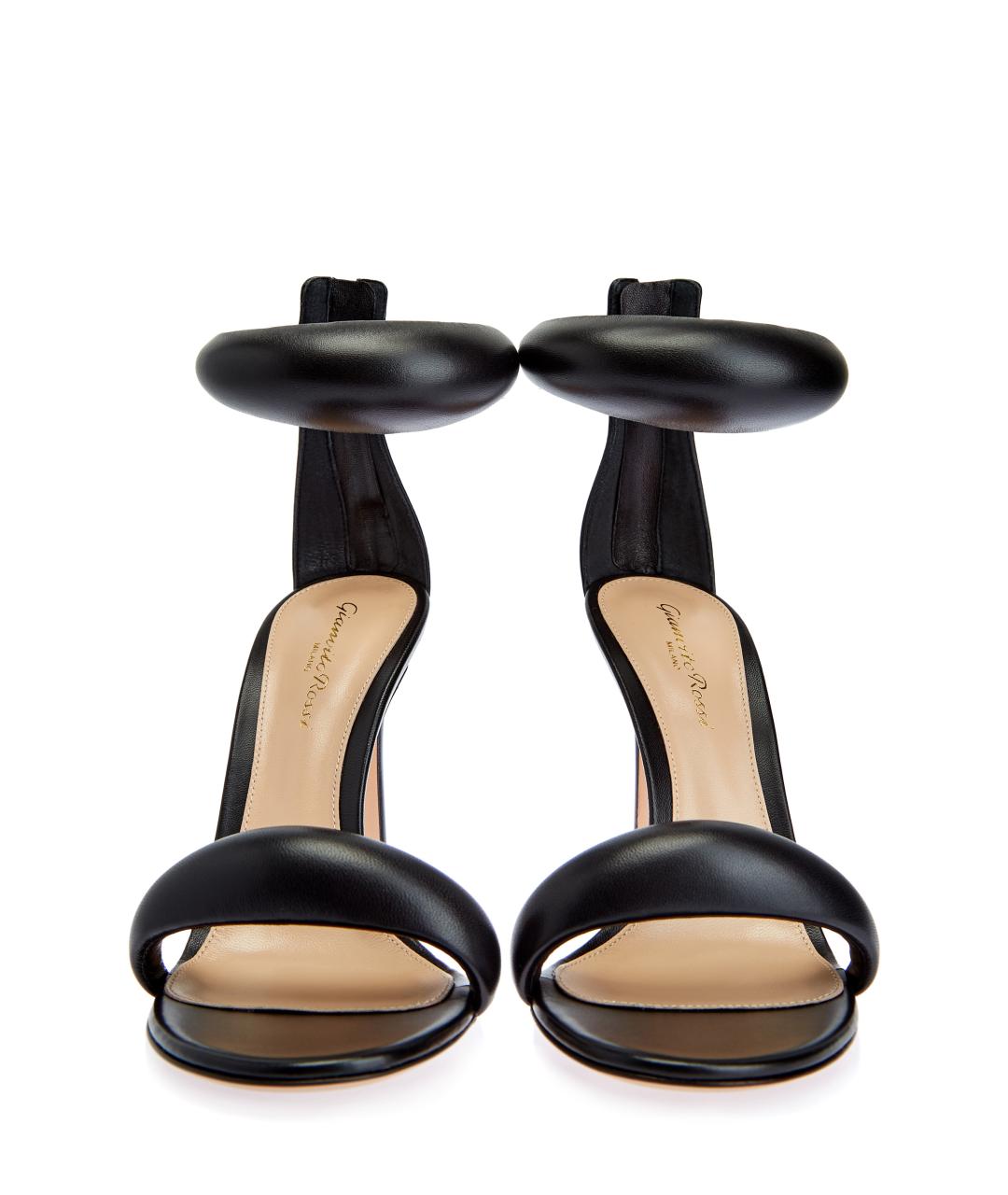 GIANVITO ROSSI Черные кожаные босоножки, фото 6