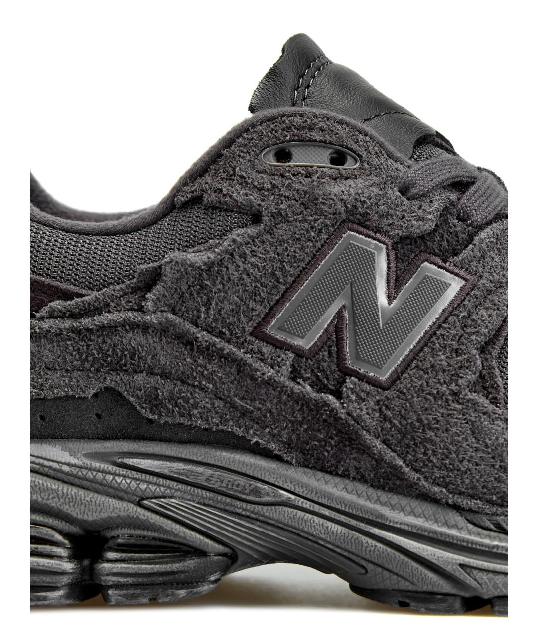 NEW BALANCE Черные замшевые низкие кроссовки / кеды, фото 5