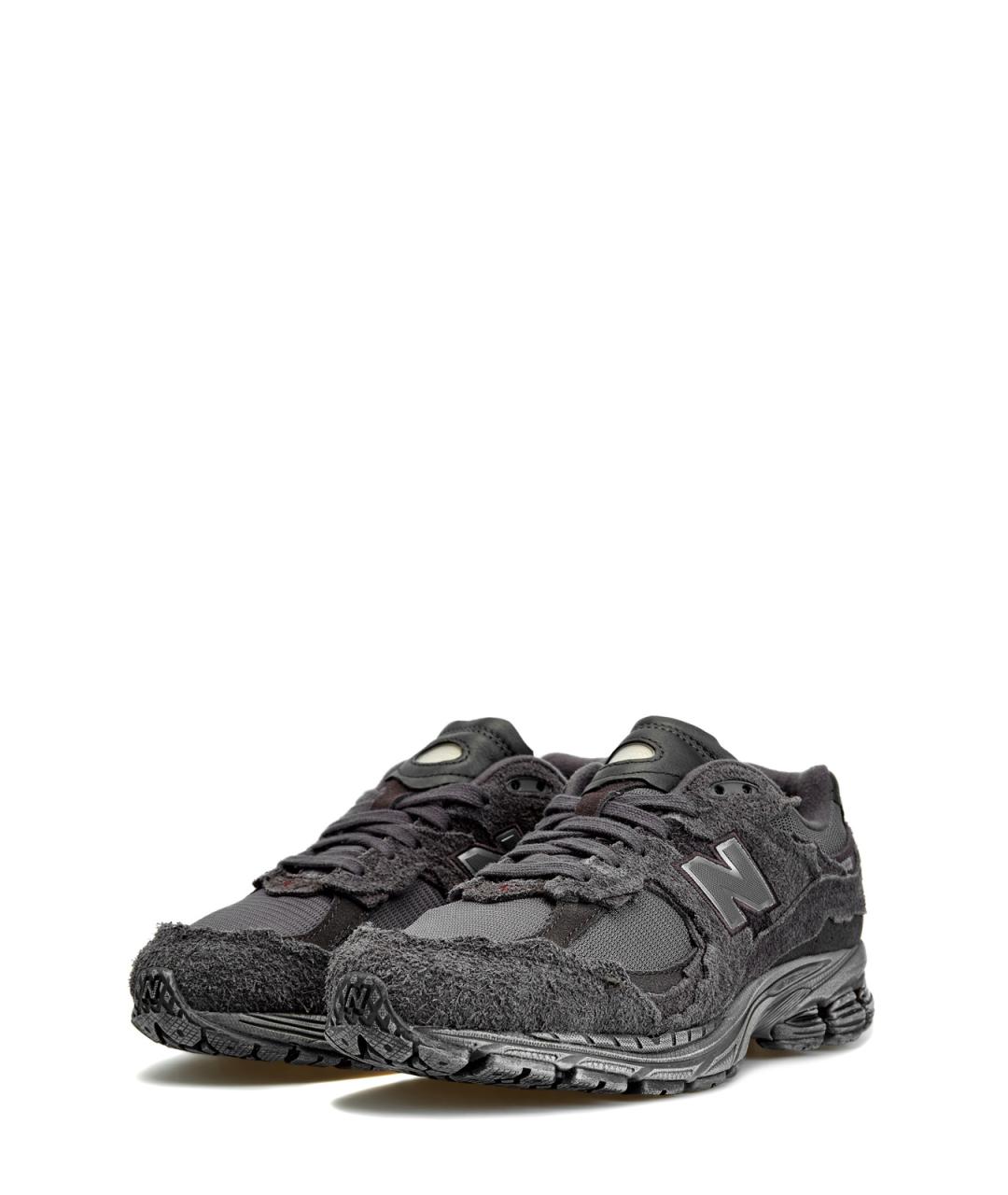 NEW BALANCE Черные замшевые низкие кроссовки / кеды, фото 2