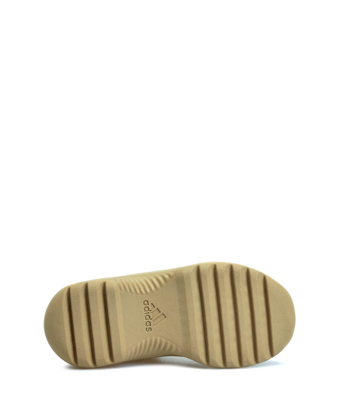 ADIDAS YEEZY Бежевые текстильные высокие ботинки, фото 4