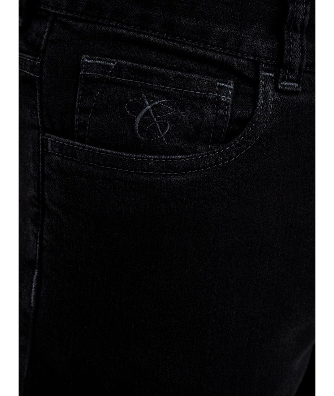 CANALI Черные хлопковые джинсы скинни, фото 5