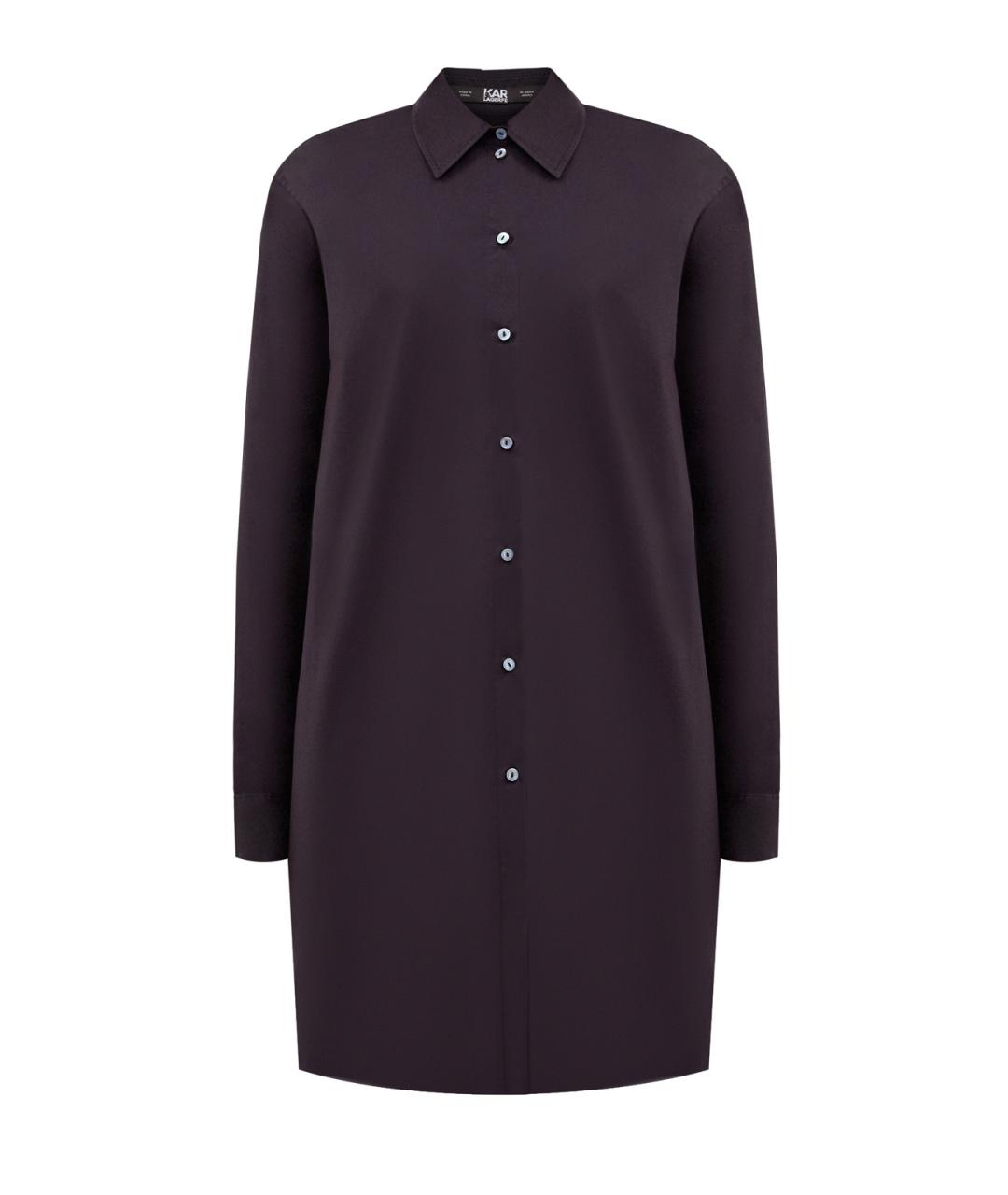 KARL LAGERFELD Черная хлопковая рубашка, фото 1