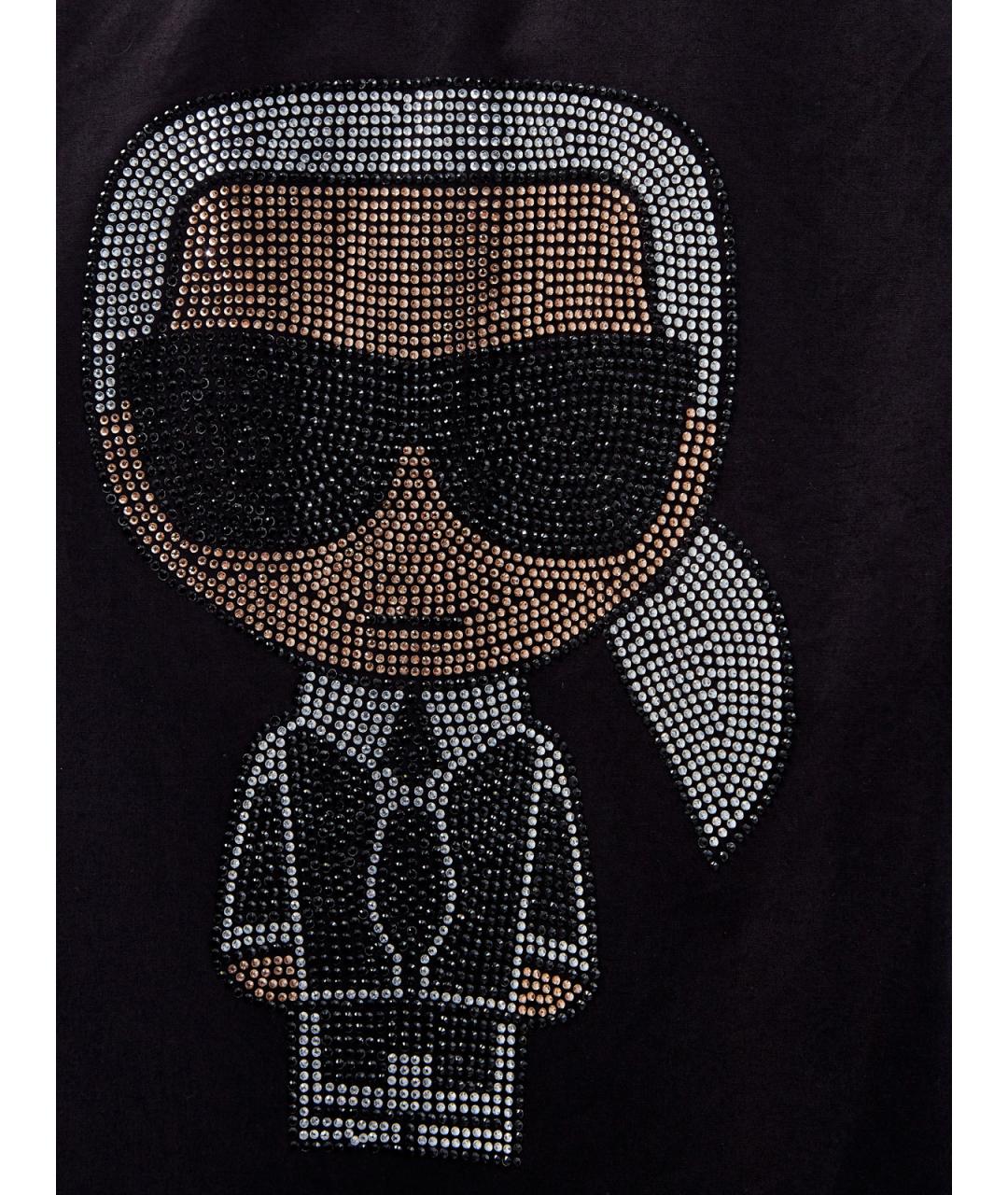 KARL LAGERFELD Черная хлопковая рубашка, фото 5