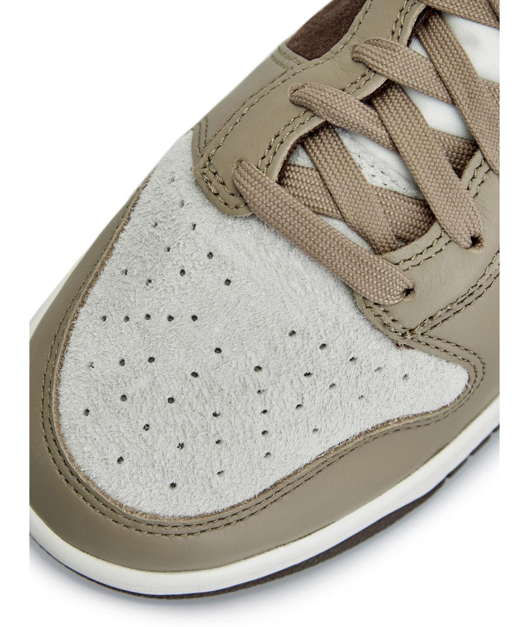 NIKE Коричневые замшевые высокие кроссовки / кеды, фото 7