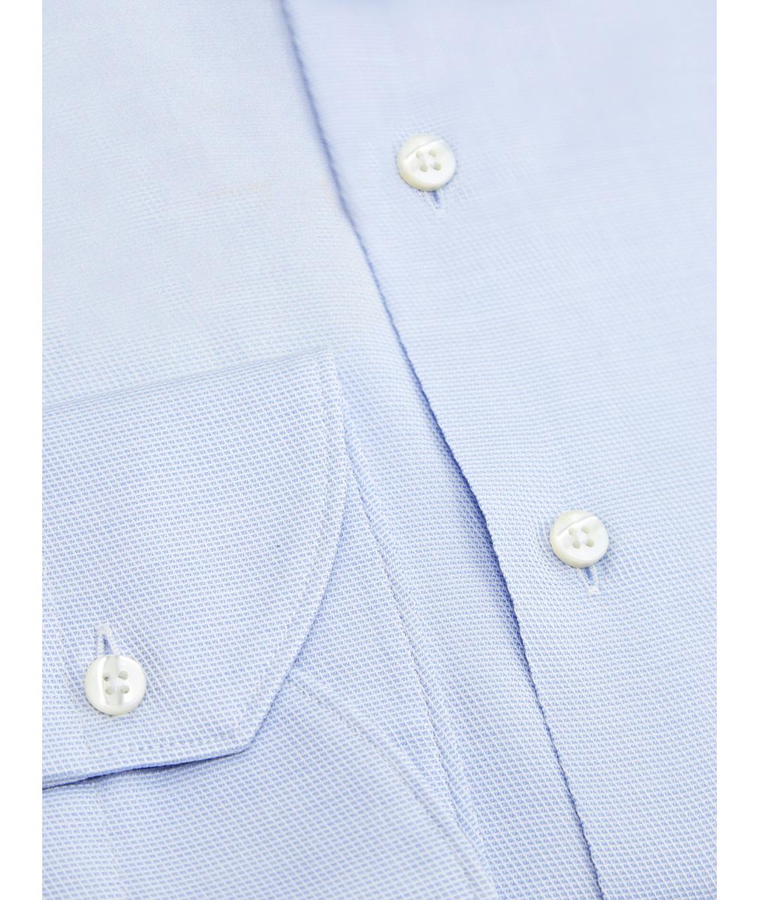 CANALI Голубая хлопковая кэжуал рубашка, фото 2