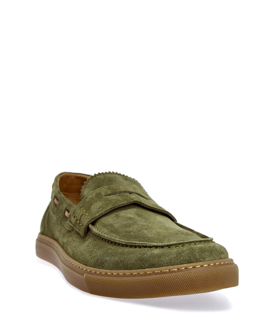 BARRETT Хаки замшевые лоферы, фото 3