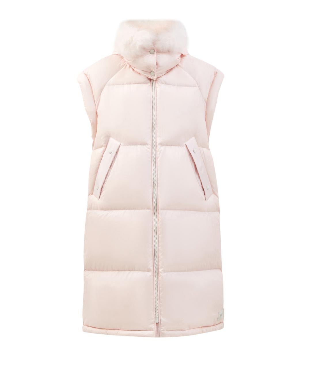 YVES SALOMON Розовый полиэстеровый жилет, фото 1