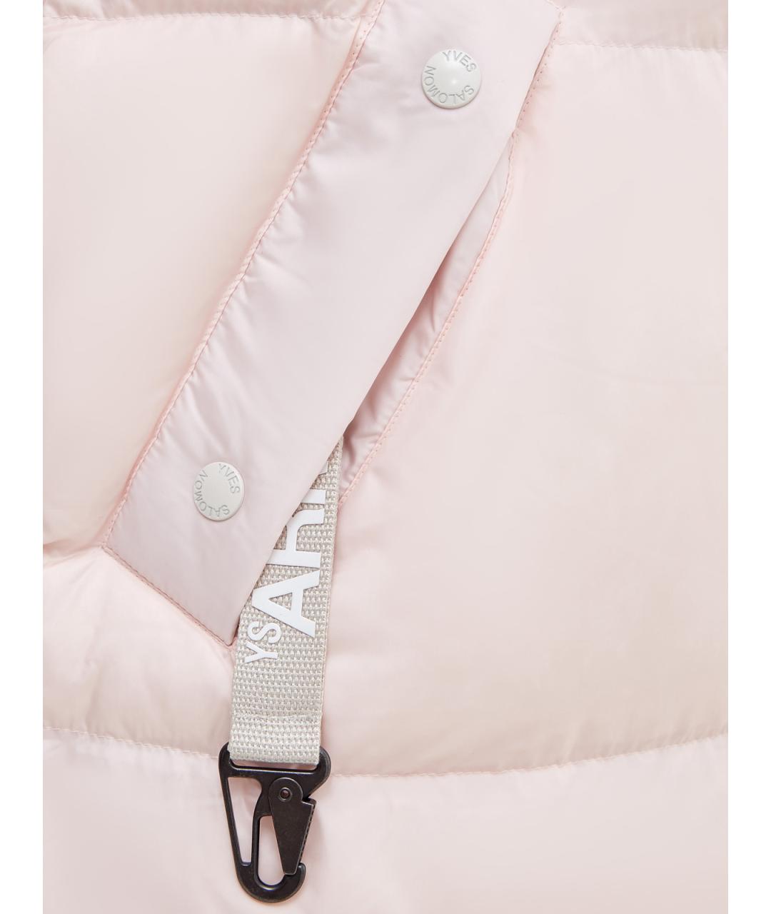 YVES SALOMON Розовый полиэстеровый жилет, фото 5