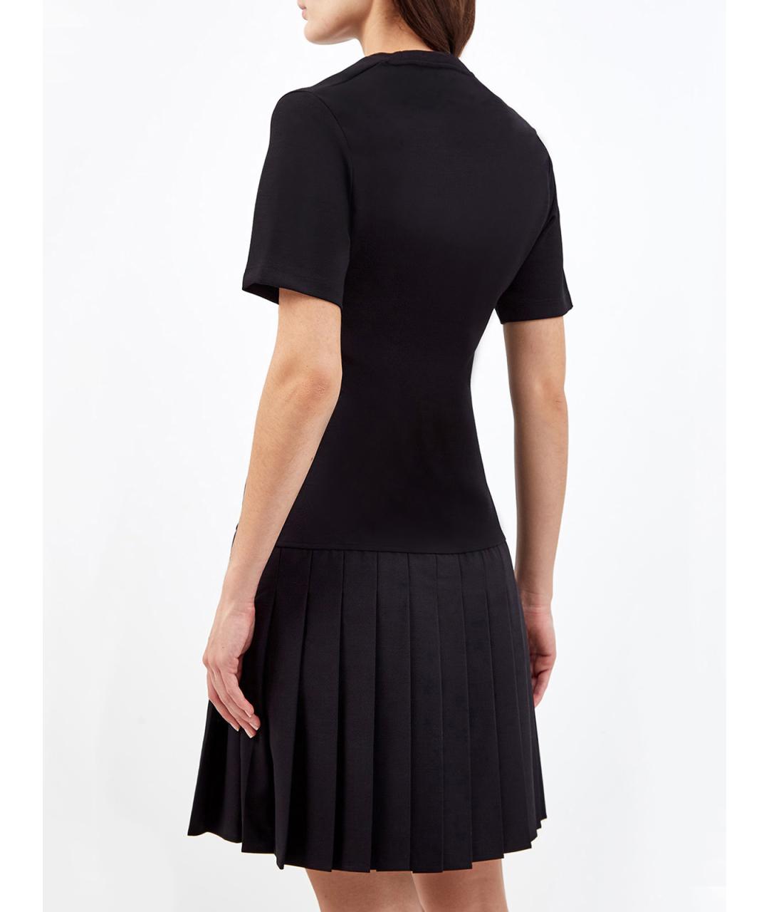 ETRO Черное шерстяное повседневное платье, фото 4