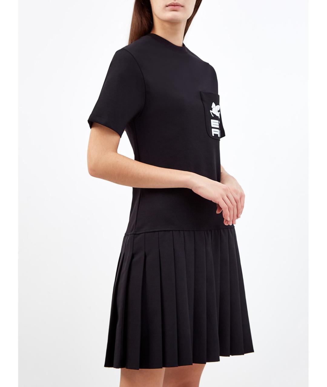 ETRO Черное шерстяное повседневное платье, фото 3