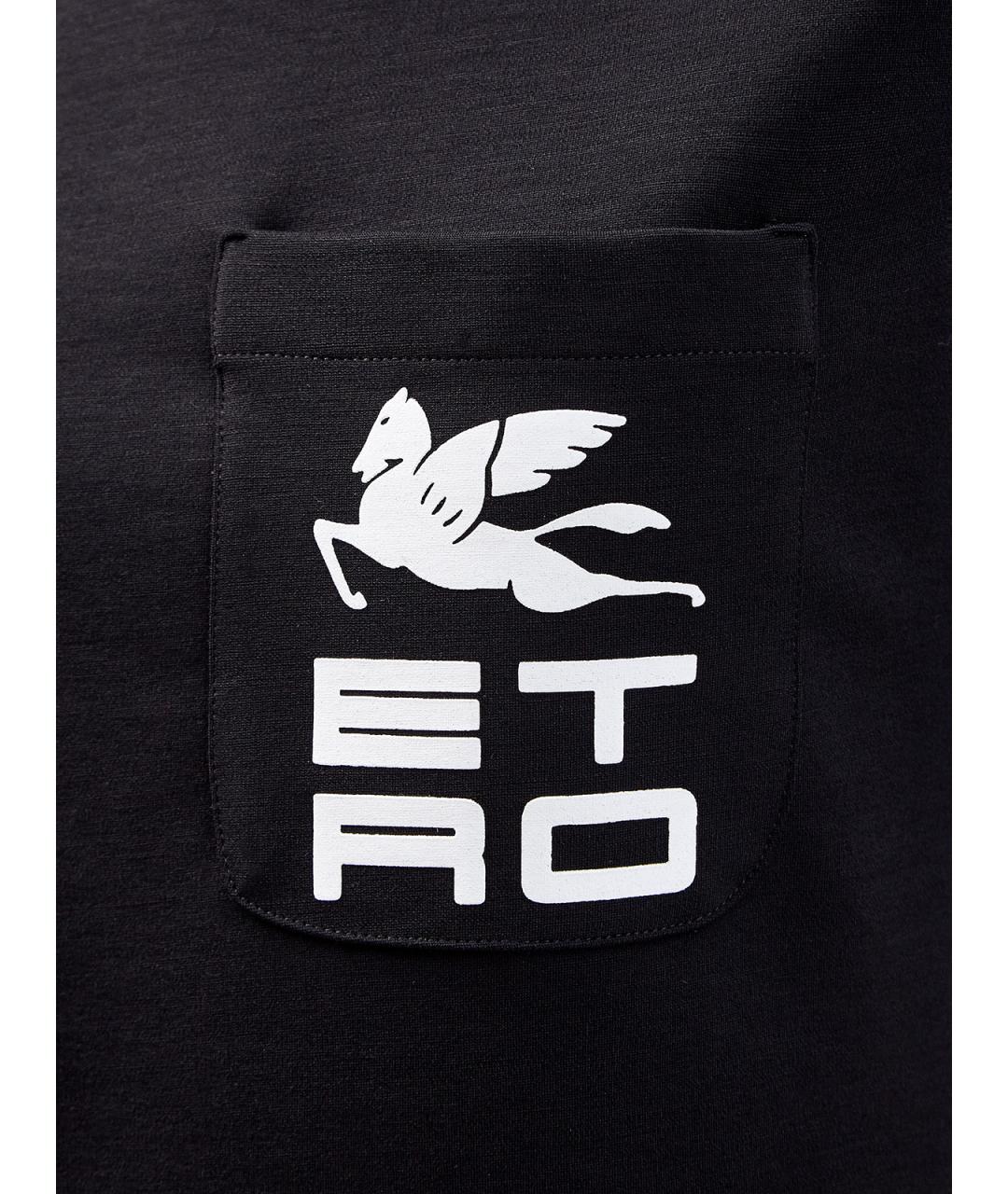 ETRO Черное шерстяное повседневное платье, фото 5