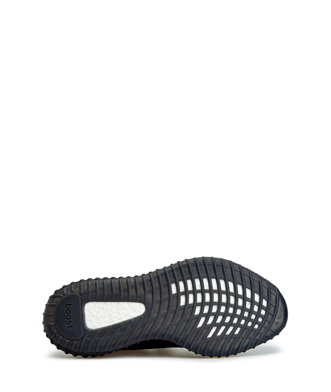 YEEZY Черные текстильные низкие кроссовки / кеды, фото 5