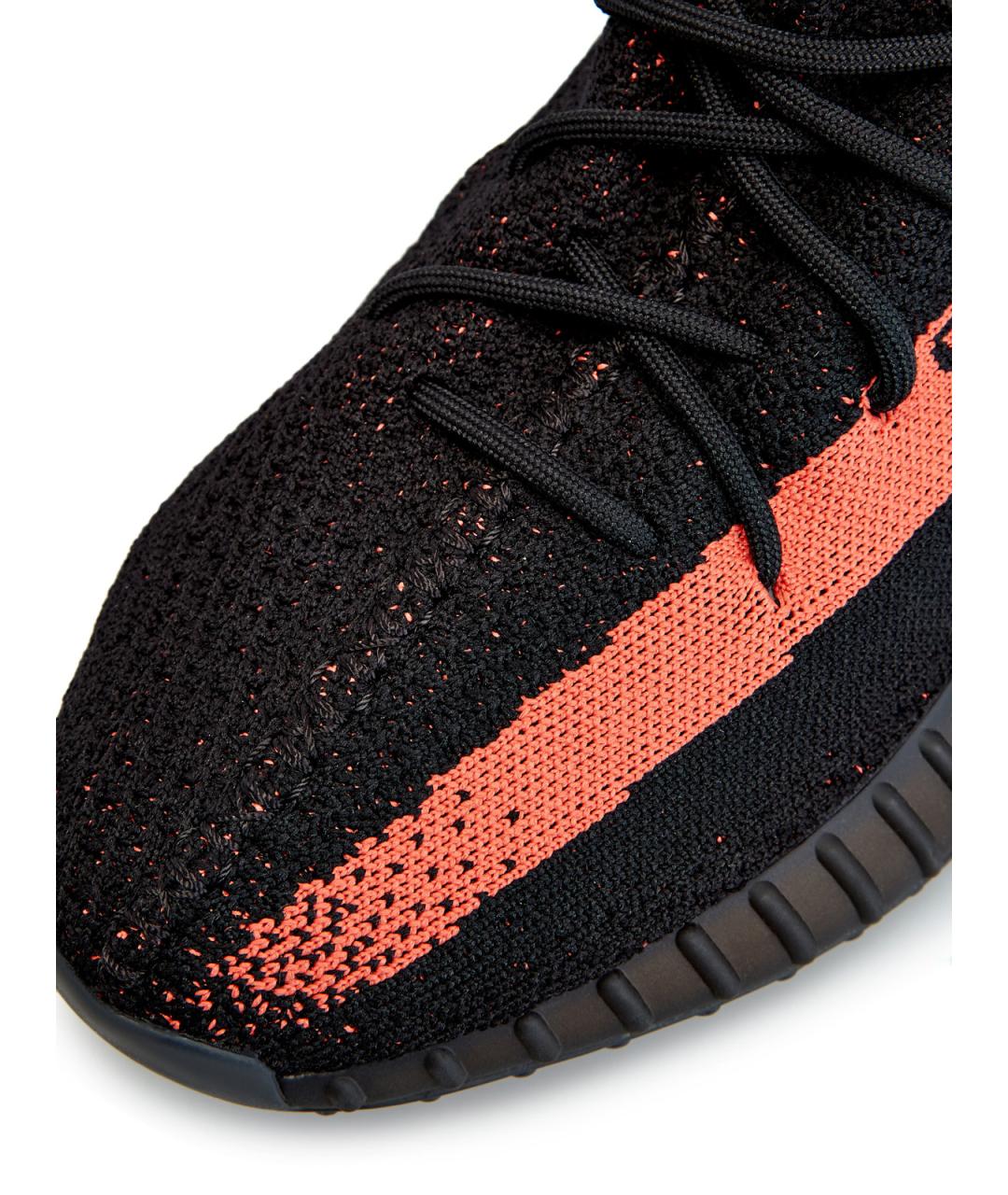 YEEZY Черные текстильные низкие кроссовки / кеды, фото 4