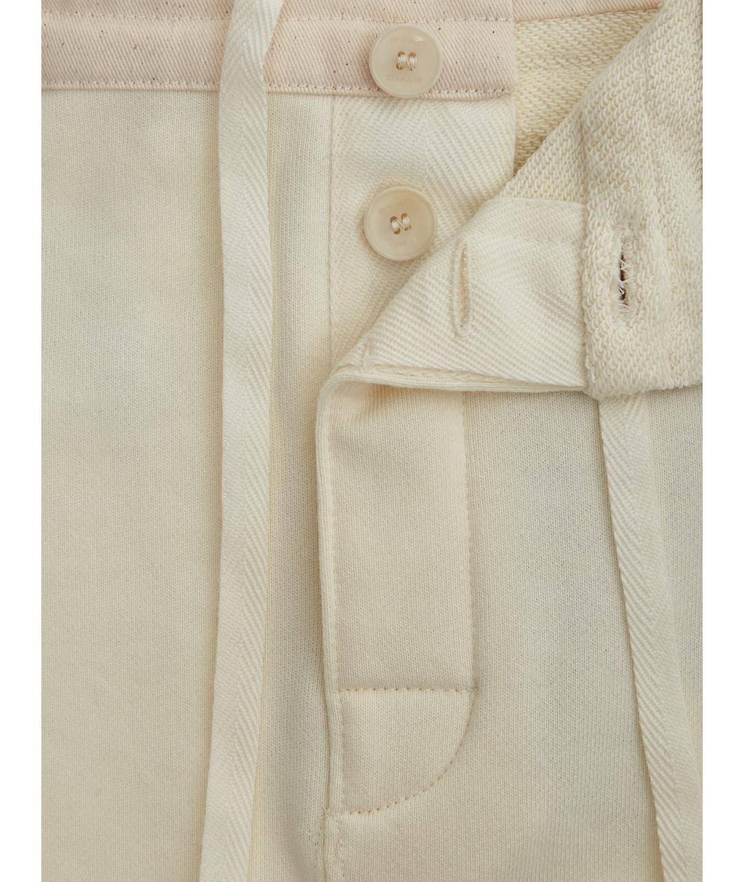 ETRO Бежевые хлопковые прямые брюки, фото 4