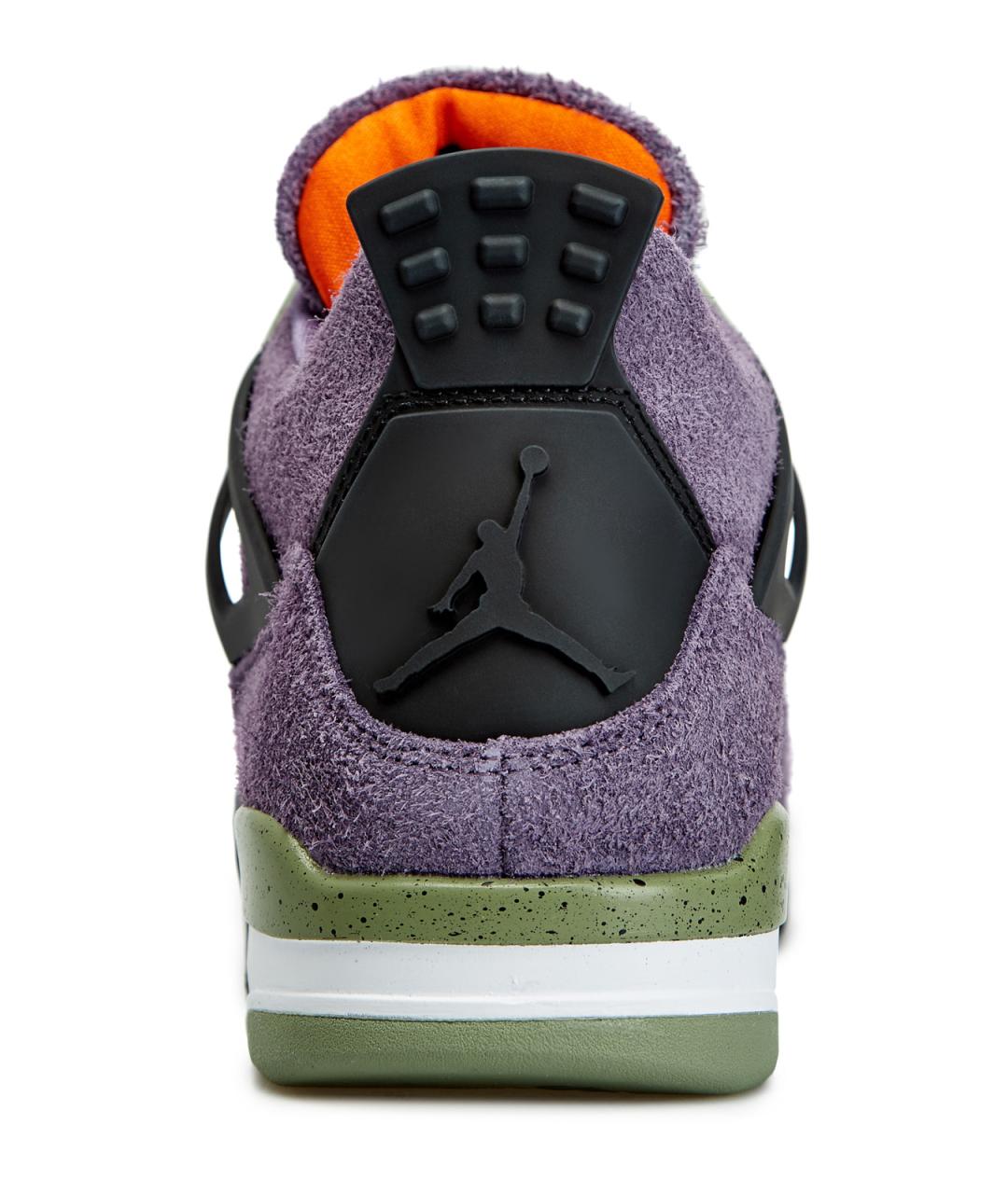 JORDAN Фиолетовые замшевые высокие кроссовки / кеды, фото 5