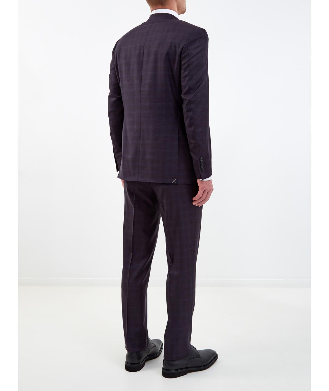 CANALI Фиолетовый классический костюм, фото 4