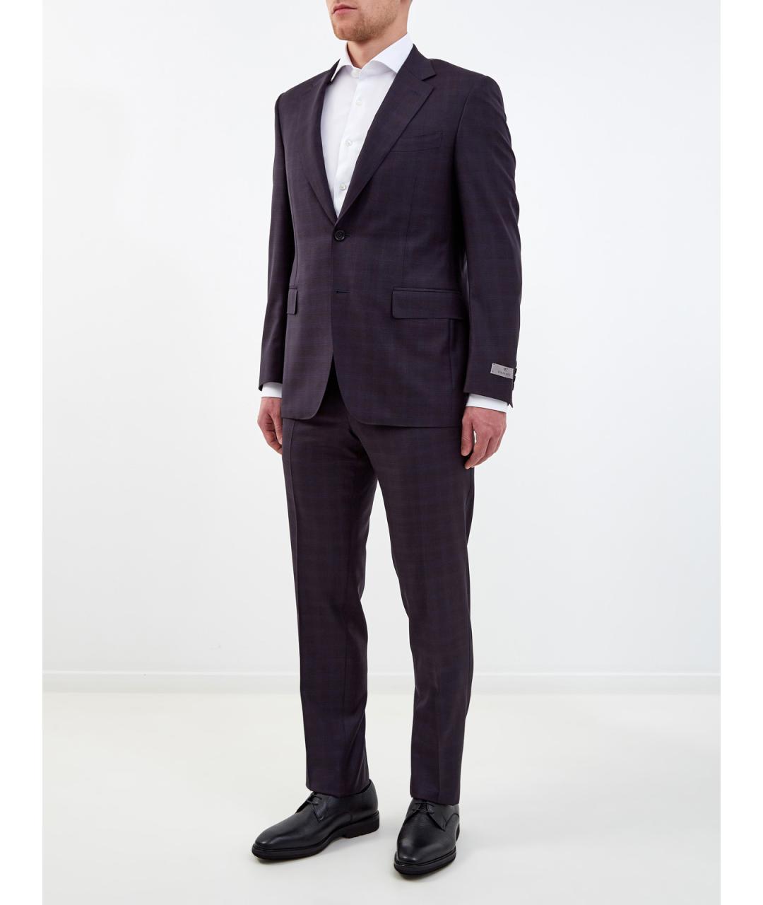 CANALI Фиолетовый классический костюм, фото 3