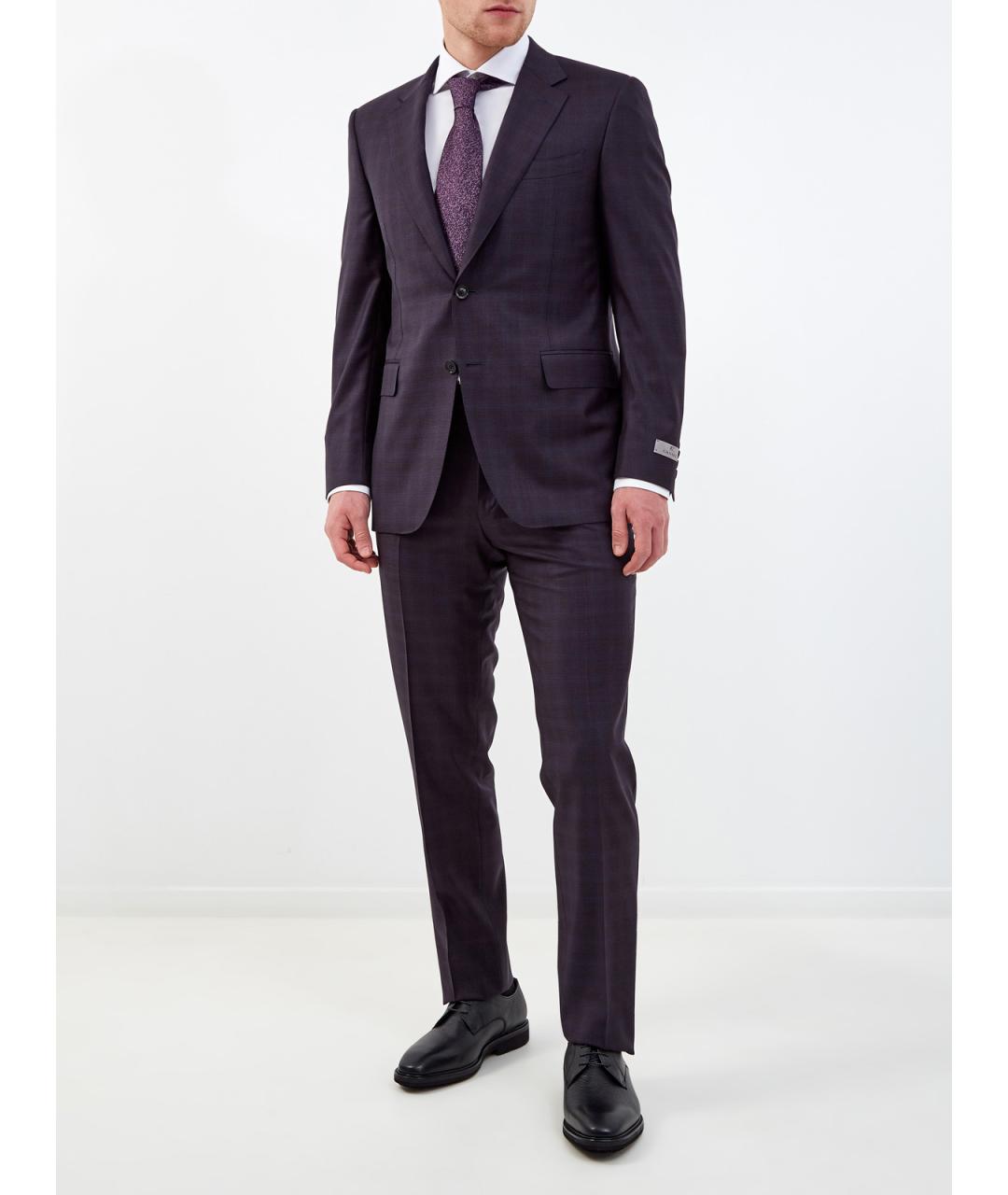 CANALI Фиолетовый классический костюм, фото 2