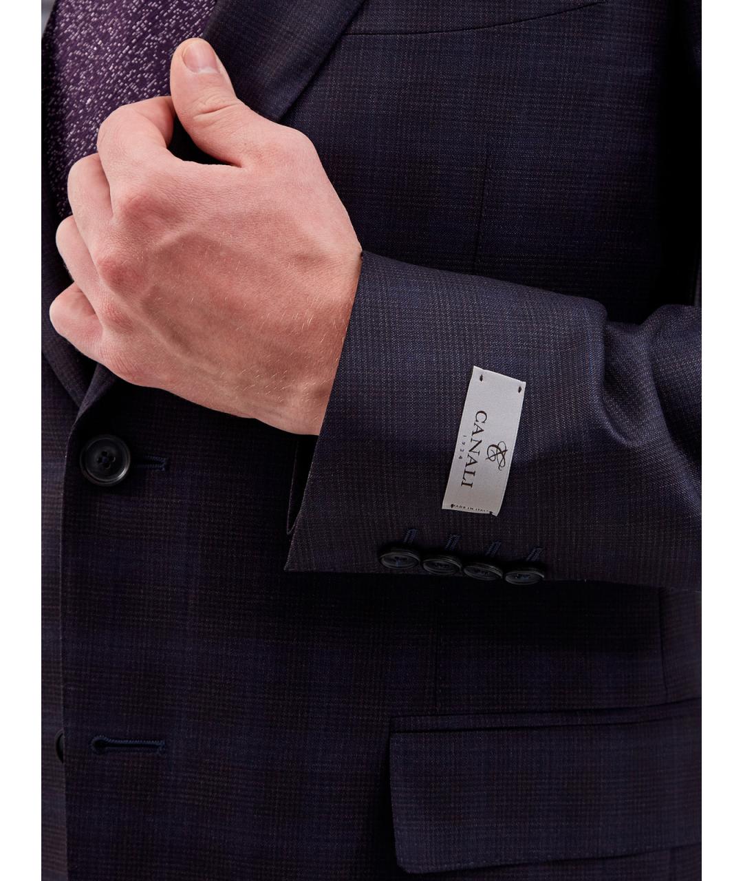 CANALI Фиолетовый классический костюм, фото 5