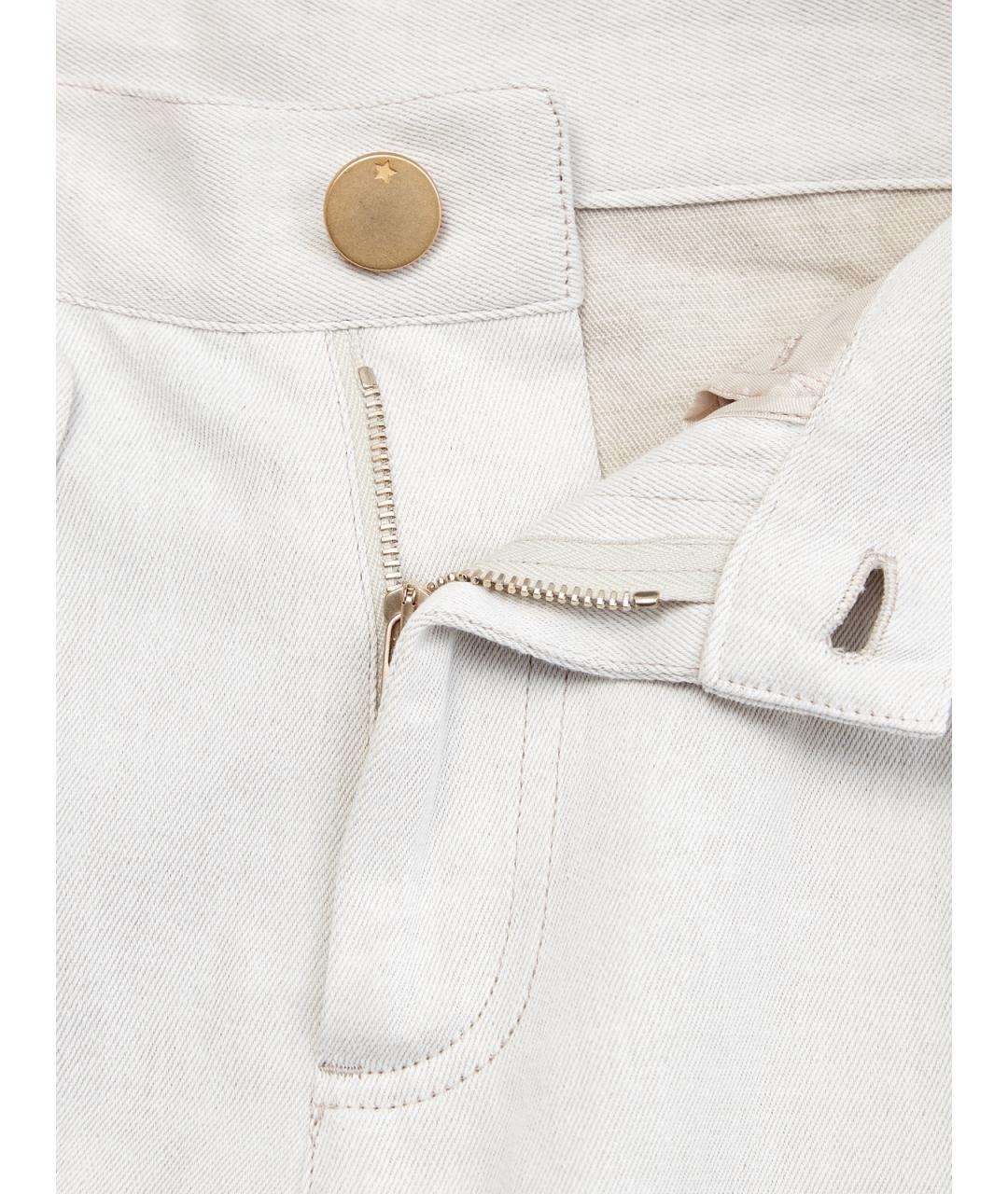 LORENA ANTONIAZZI Серые хлопковые прямые джинсы, фото 7