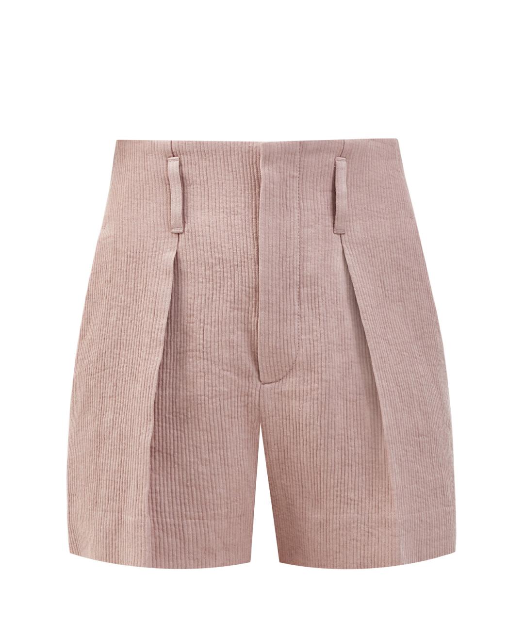 BRUNELLO CUCINELLI Розовые льняные шорты, фото 1