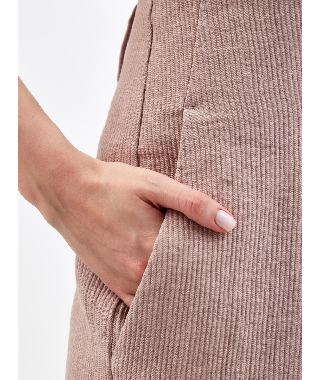 BRUNELLO CUCINELLI Розовые льняные шорты, фото 5