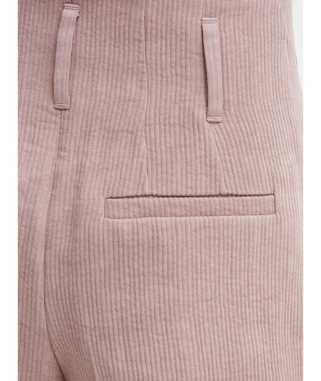 BRUNELLO CUCINELLI Розовые льняные шорты, фото 6