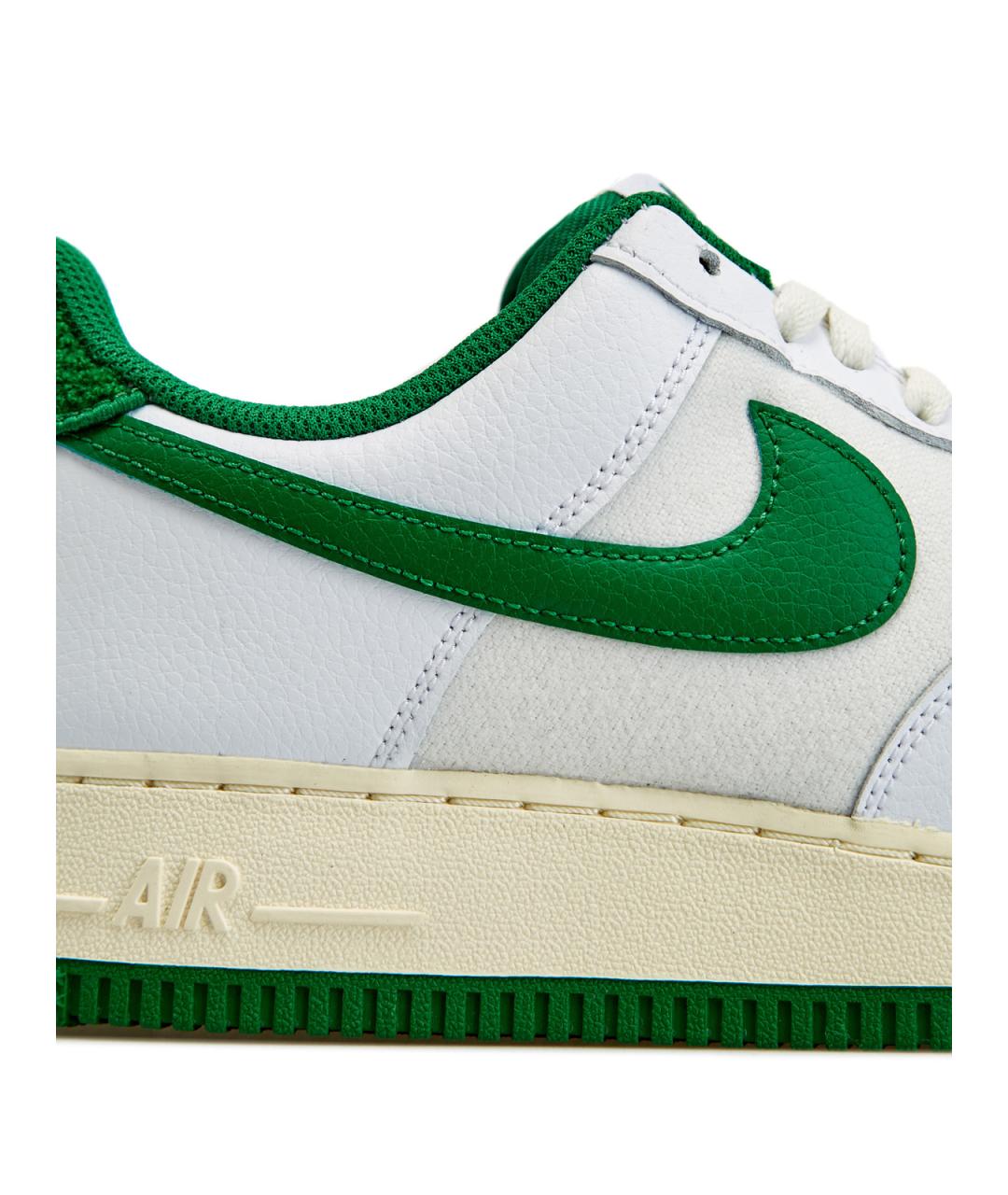 NIKE Зеленые кожаные низкие кроссовки / кеды, фото 4