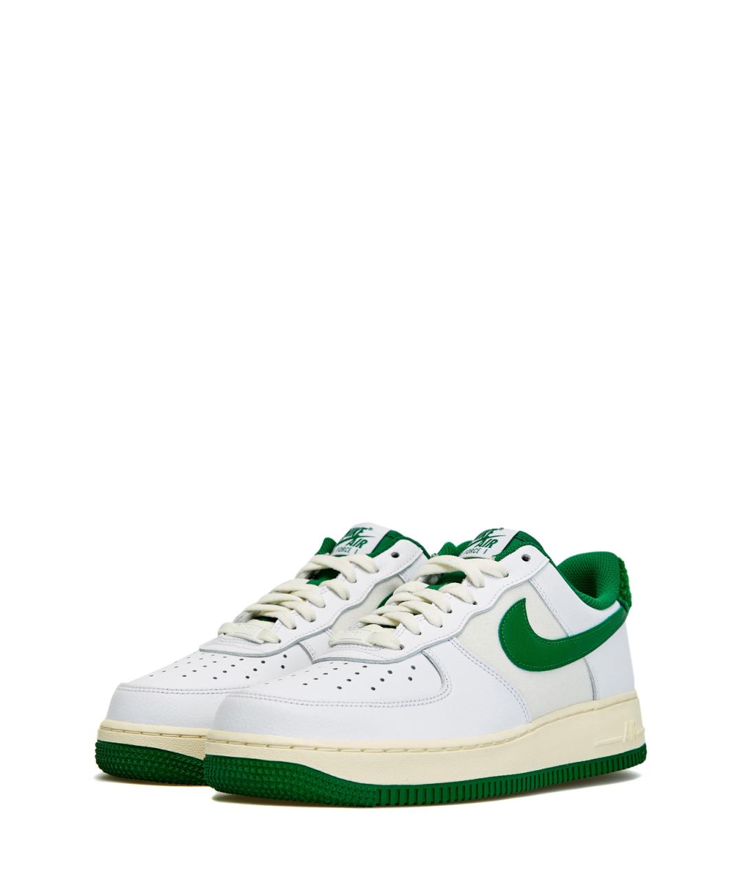 NIKE Зеленые кожаные низкие кроссовки / кеды, фото 2