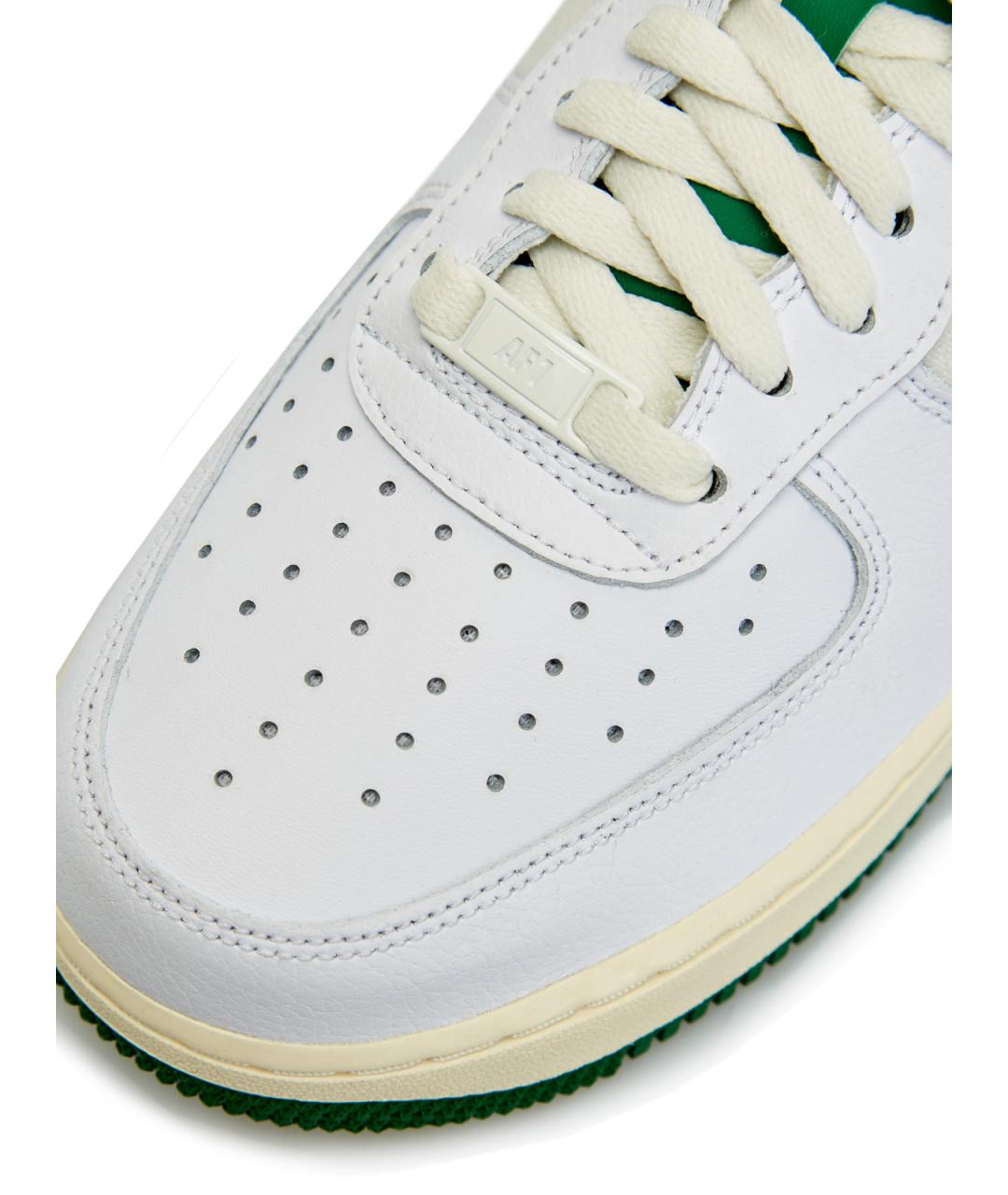 NIKE Зеленые кожаные низкие кроссовки / кеды, фото 6