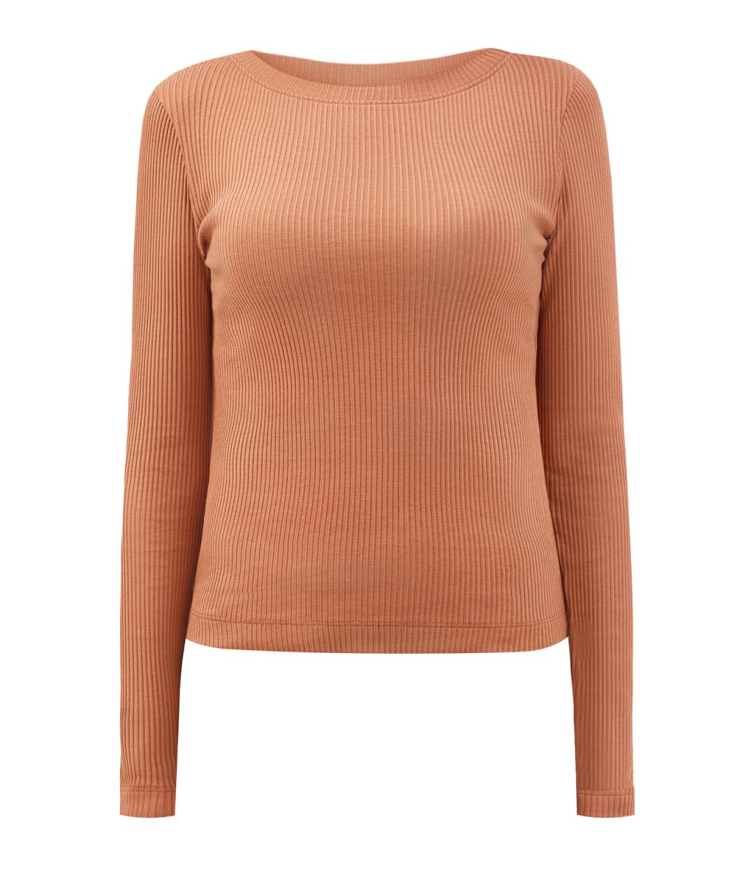 BRUNELLO CUCINELLI Оранжевый хлопковый джемпер / свитер, фото 1