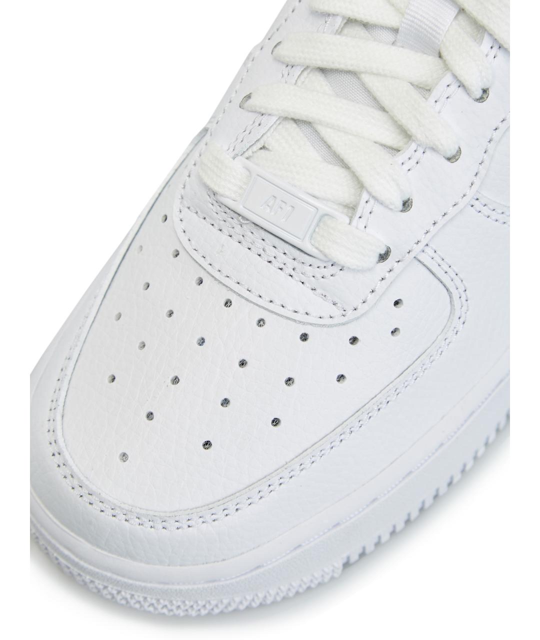 NIKE Белые кожаные низкие кроссовки / кеды, фото 6