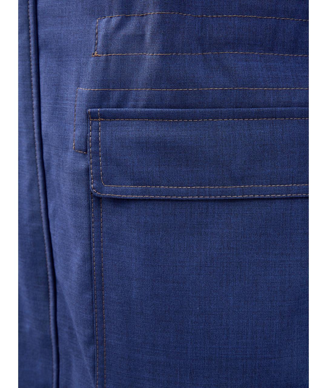 CANALI Синяя шерстяная куртка, фото 5