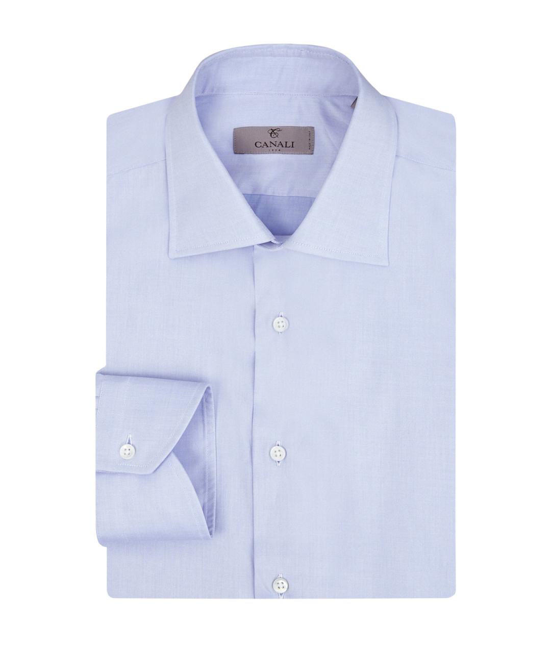 CANALI Голубая хлопковая кэжуал рубашка, фото 1