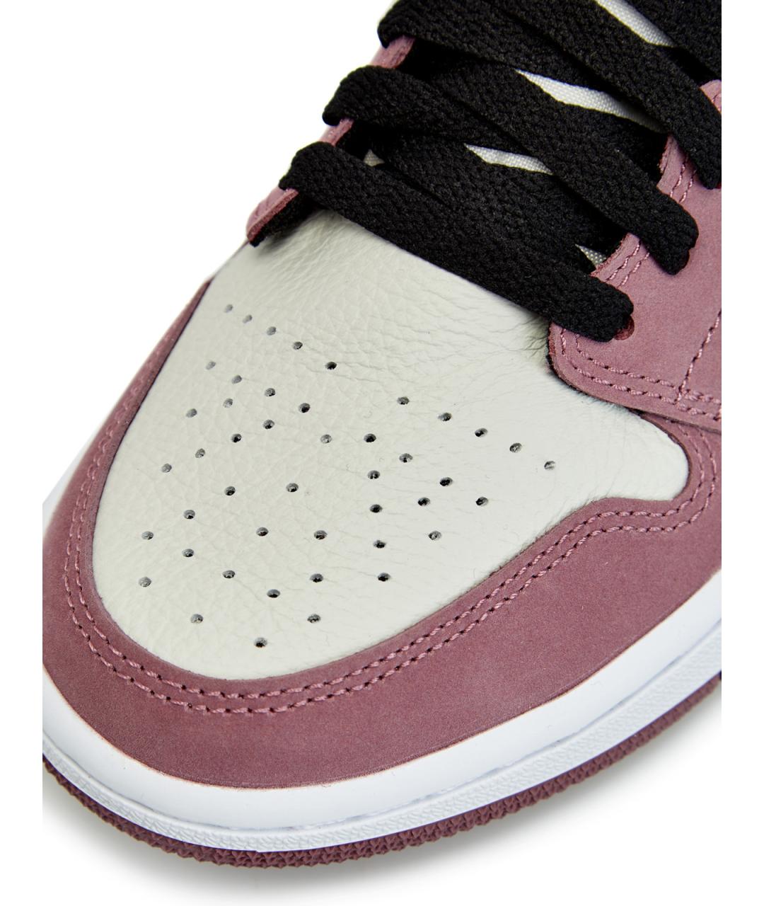 JORDAN Фиолетовые нубуковые высокие кроссовки / кеды, фото 5