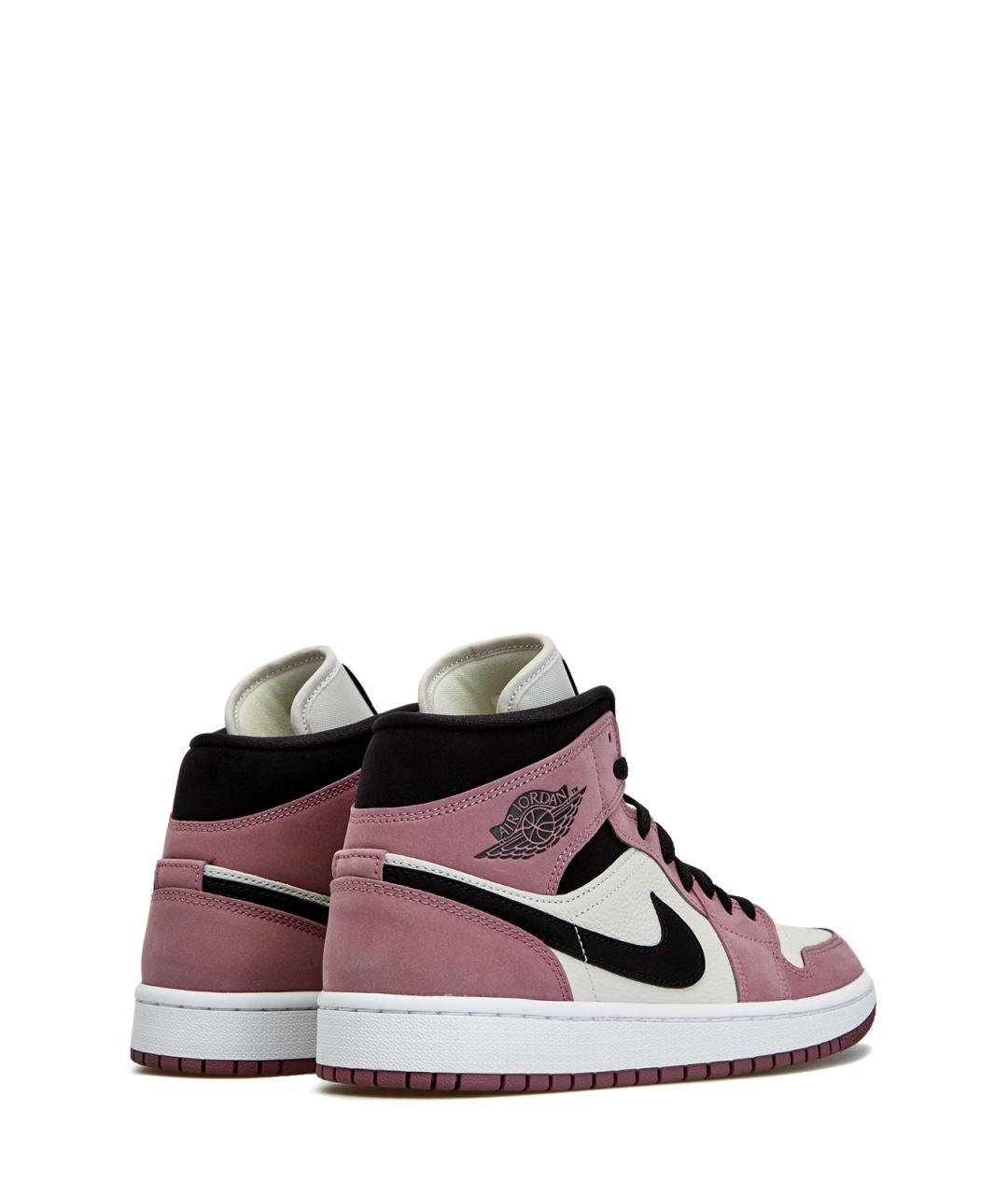 JORDAN Фиолетовые нубуковые высокие кроссовки / кеды, фото 3