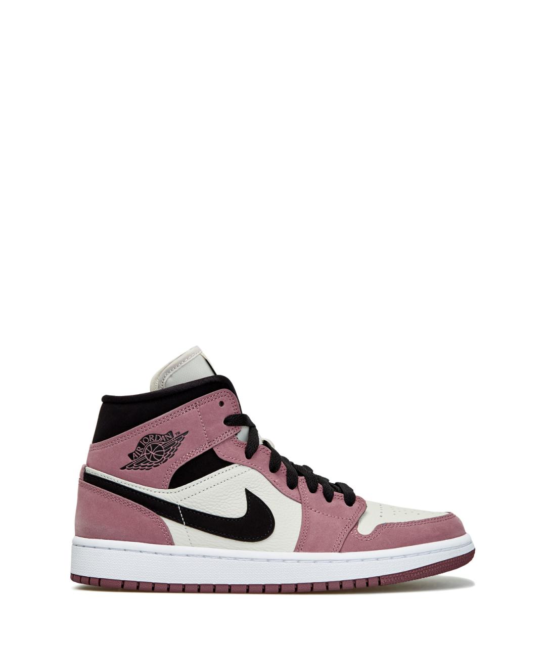 JORDAN Фиолетовые нубуковые высокие кроссовки / кеды, фото 1